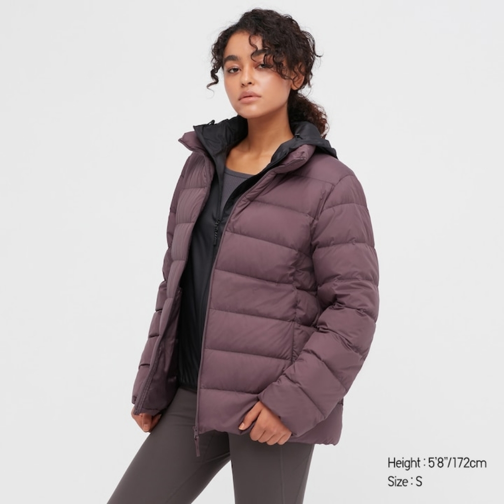 Uniqlo burgundy puffer